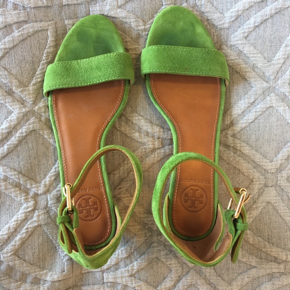 Tory Burch Savannah Suede Demi Wedge Sandal - Picture 1 of 7